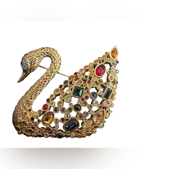 Swarovski Swarovski Centenary Swan Pin Brooch, 1995, Austrian - Picture 2 of 12